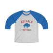 Load image into Gallery viewer, Buffalo Football Est. 1960 Unisex Tri-Blend 3\4 Raglan Tee