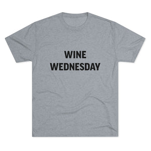 Wine Wednesday Tri-Blend Crew Tee